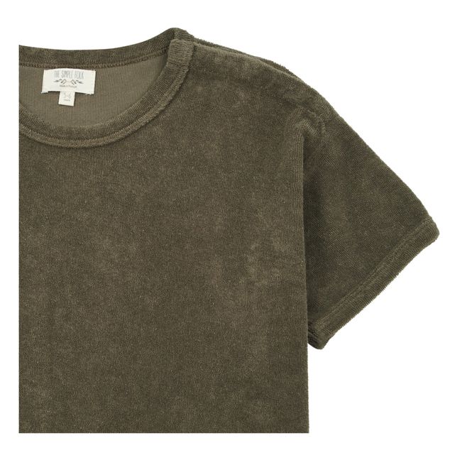 T-Shirt Eponge Coton Bio Vert kaki