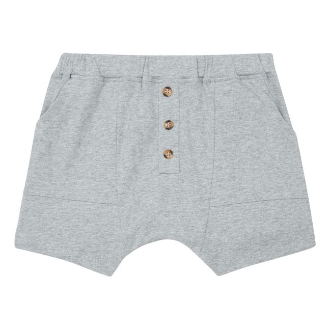 Perfect Organic Cotton Shorts Grau Meliert