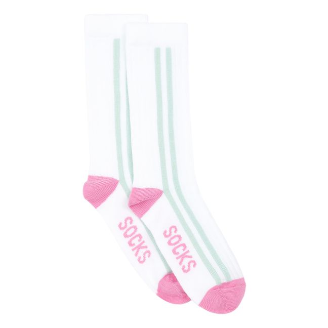 Pack 2 Chaussettes 70's Summer Blanc