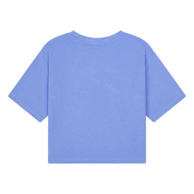 Oversize Organic Cotton T-shirt Blue