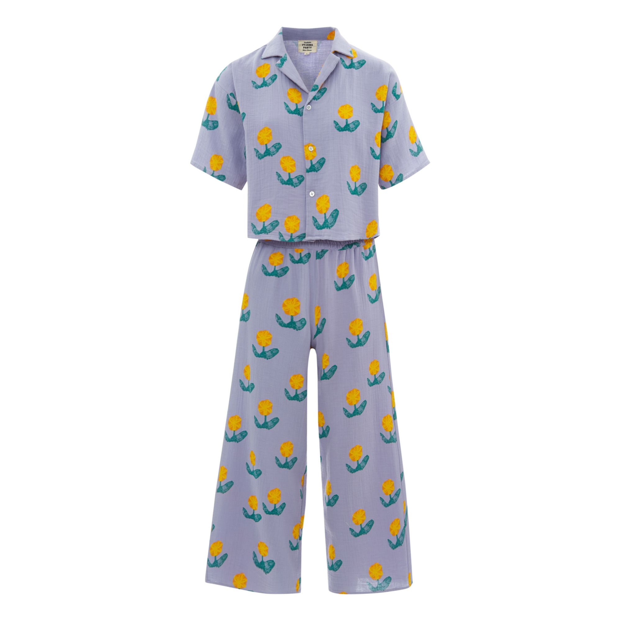 Exclusivität Bobo Choses x Smallable Pyjama Party - Pyjama Hemd + Hose Ginger - Damenkollektion - Mauve- Produktbild Nr. 0