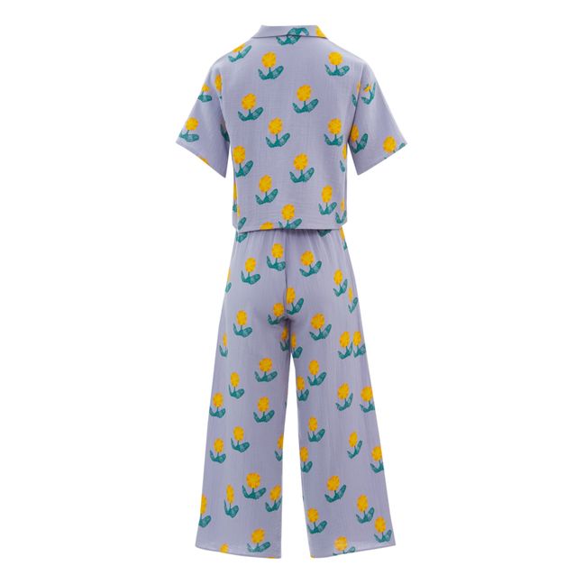 Exclusivité Bobo Choses x Smallable Pyjama Party - Pyjama Chemise + Pantalon Ginger - Collection Femme - Mauve