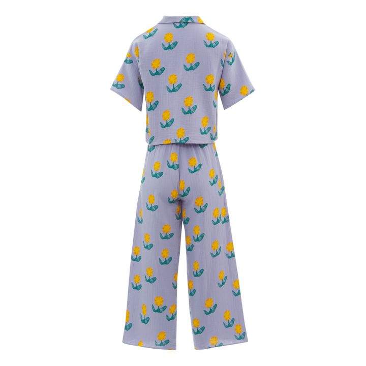Exclusividad Bobo Choses x Smallable Pyjama Party - Camisa de pijama + Pantalón Ginger - Colección Mujer  | Malva- Imagen del producto n°1