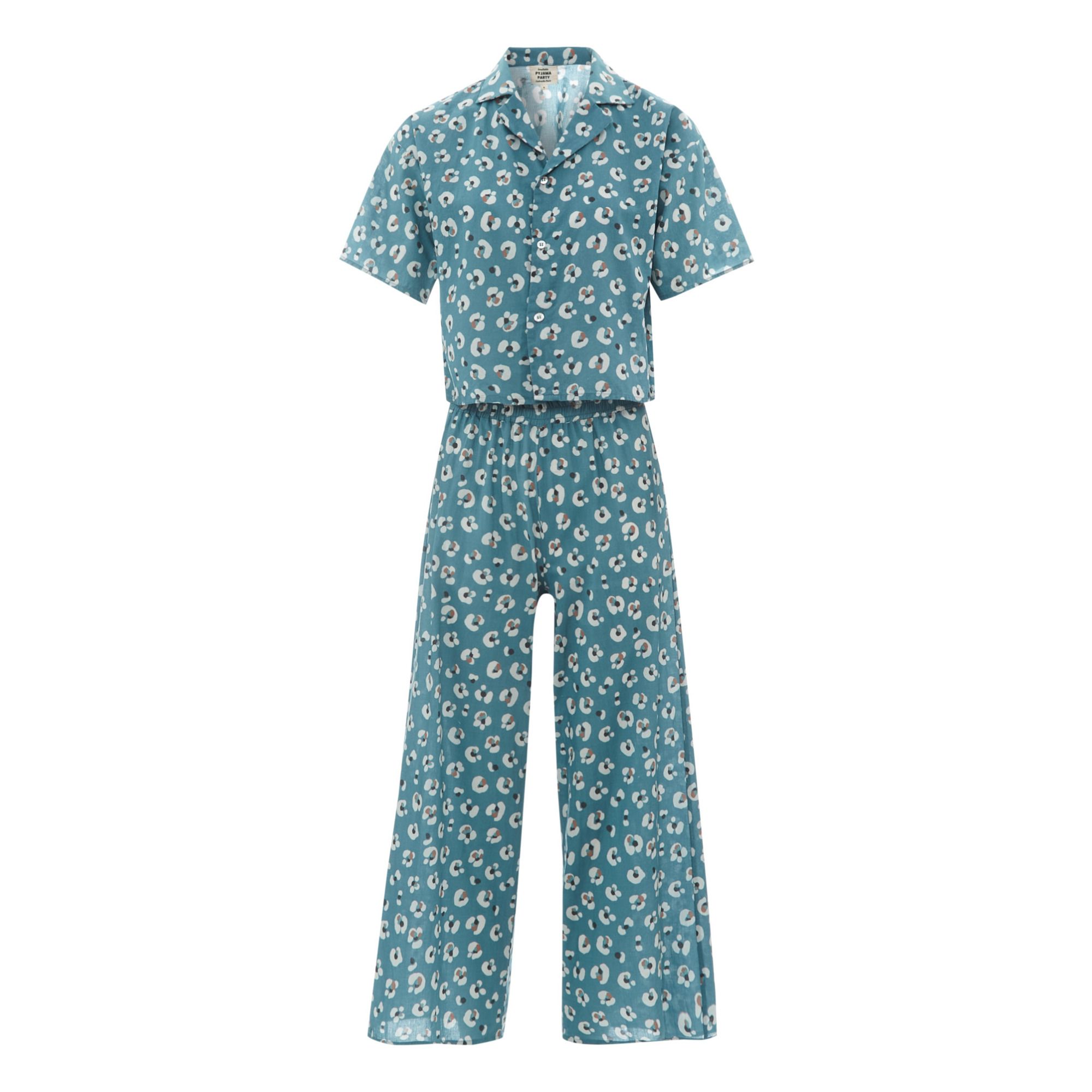 Gabrielle Paris Exclusivität Gabrielle Paris x Smallable Pyjama Party - Pyjama Hemd + Hose Ginger - Damenkollektion | Blau