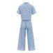 Exclusivité Hello Simone x Smallable Pyjama Party – Pyjama Chemise + Pantalon Ginger - Collection Femme - Bleu- Miniature produit n°1