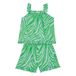 Julia Pyjama Top + Shorts Set - Suzie Winkle x Smallable Pyjama Paris Exclusive Green- Miniature produit n°0