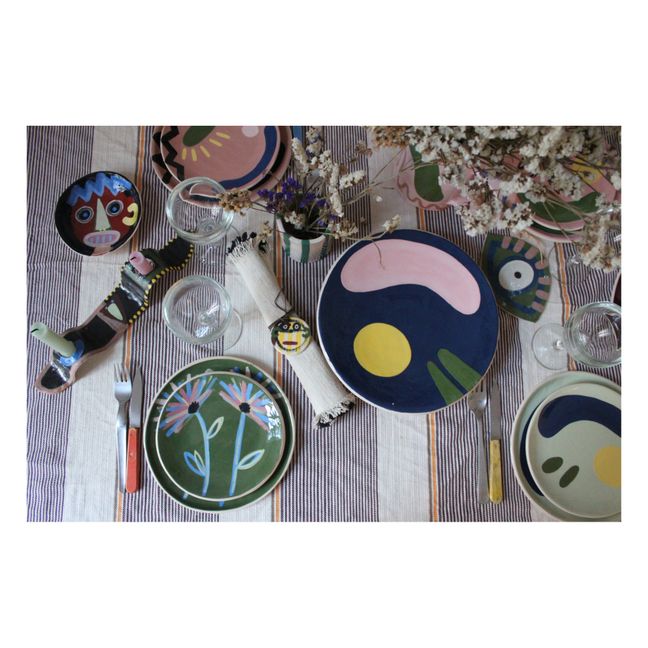Assiette Louloudia en céramique | Vert