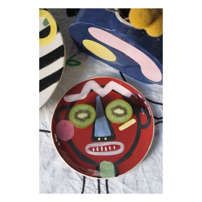 Jojo Ceramic Plate | Brown