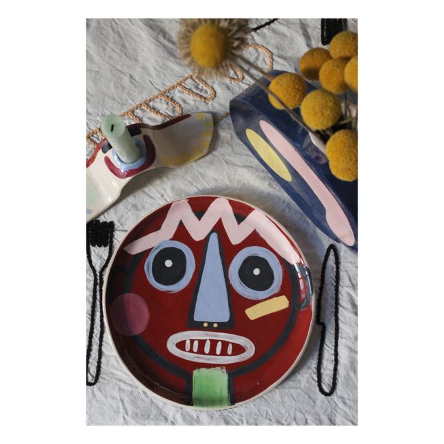 Jojo Ceramic Plate | Brown