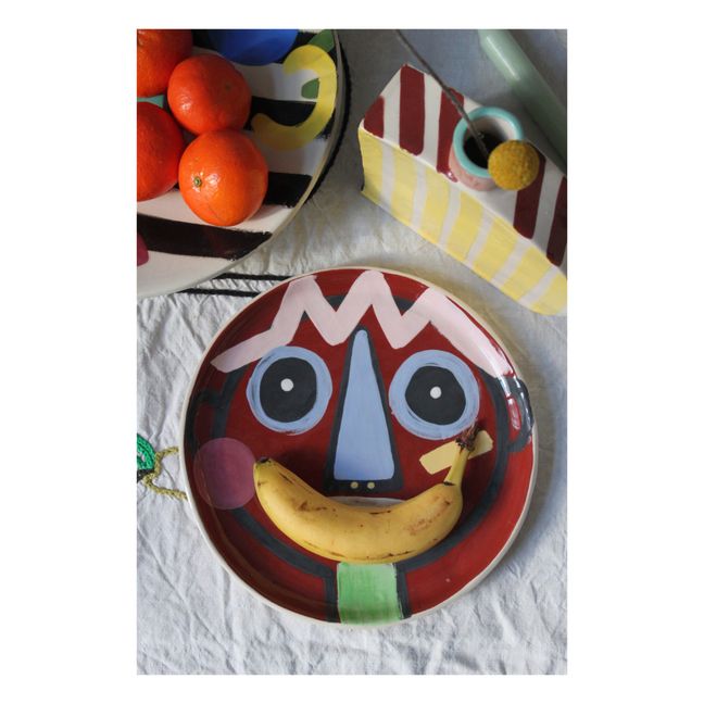 Jojo Ceramic Plate | Brown