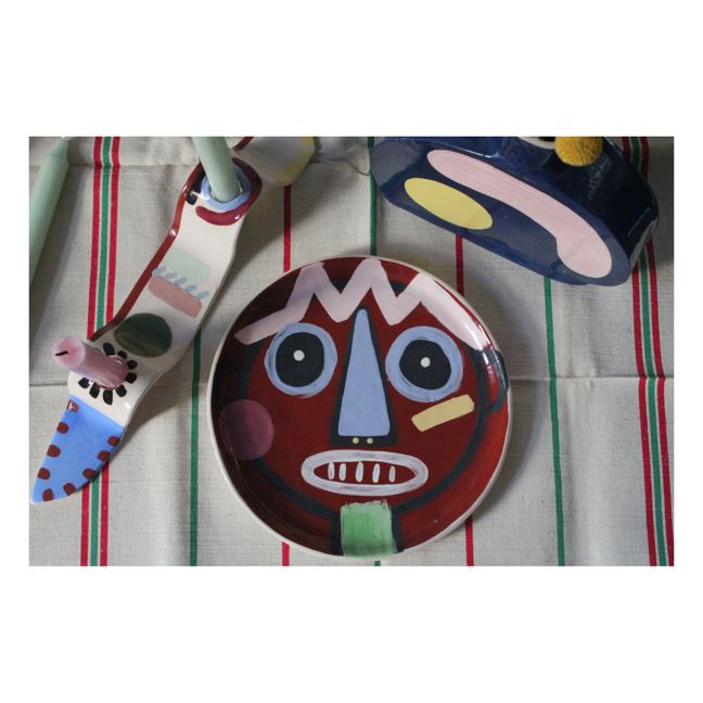 Jojo Ceramic Plate | Brown