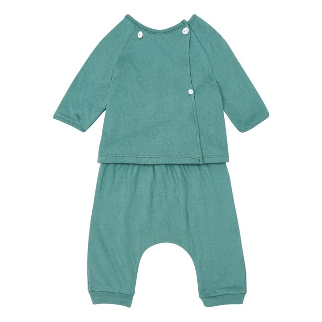 Piccolo Pyjamas Verde azulado