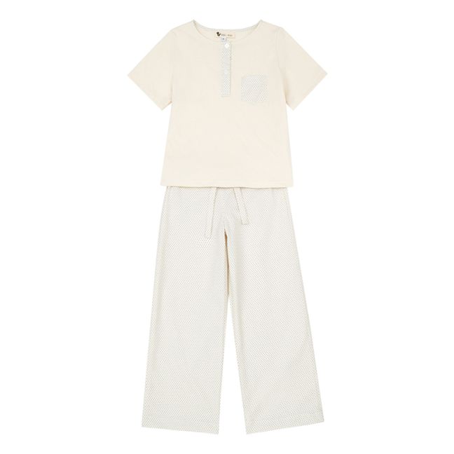 Marley Two-Piece Pyjama Set Blanco