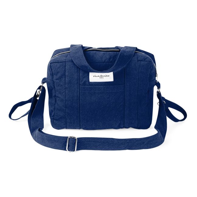 Mini Darcy Recycled Cotton Changing Bag Navy blue