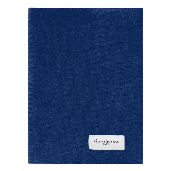 Gabin Recycled Cotton Health Book Cover Navy blue