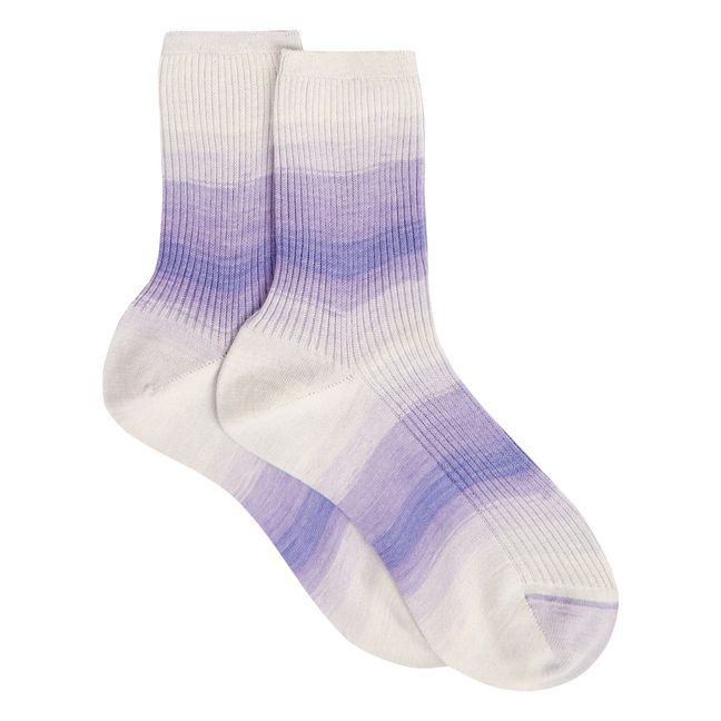 Socken mit Farbverlauf Violett