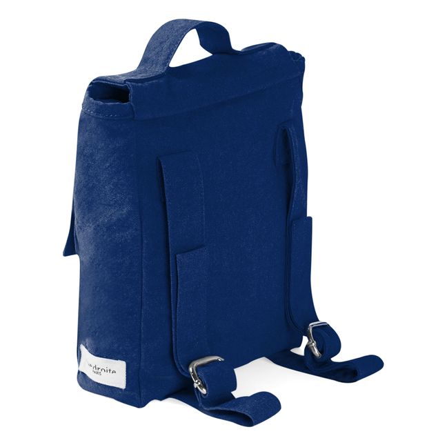 Sac à dos enfant Minimes en denim upcyclé | Bleu marine