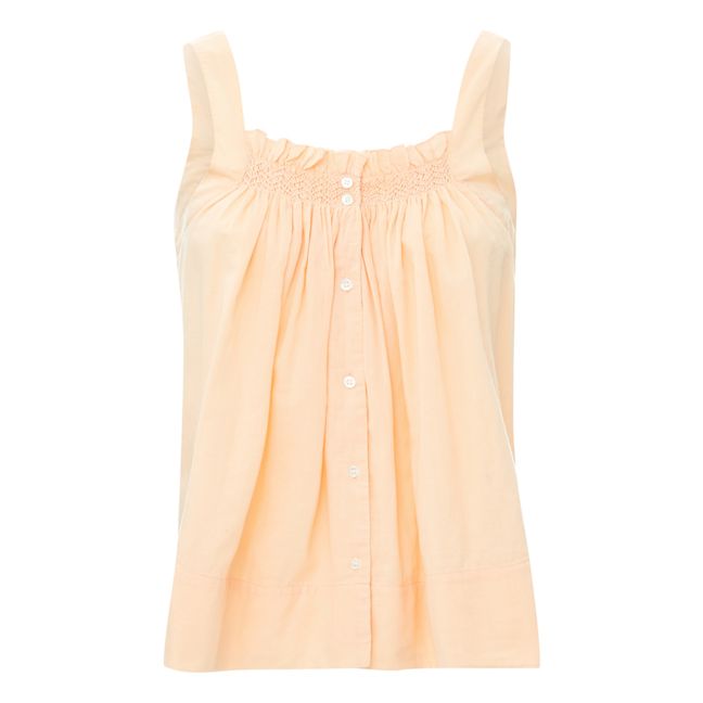 Crepe Butterfly Top Beige pink