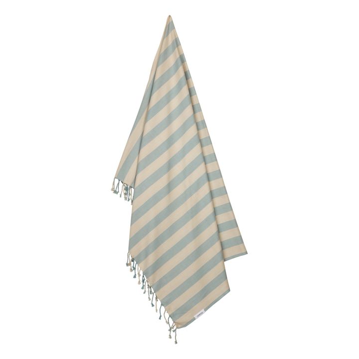 Mona Organic Cotton Beach Towel | Pale blue- Product image n°1