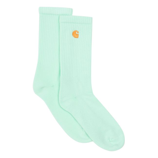 Plain Socks Blasses Grün