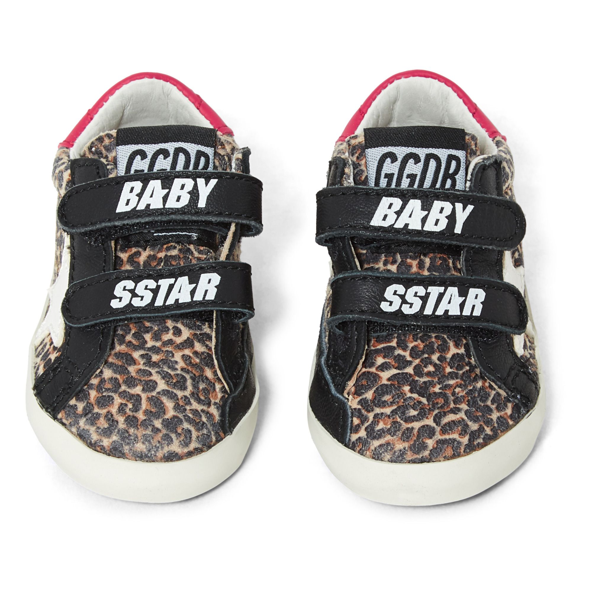 Baby School Leopard Print Velcro Sneakers Braun- Produktbild Nr. 3