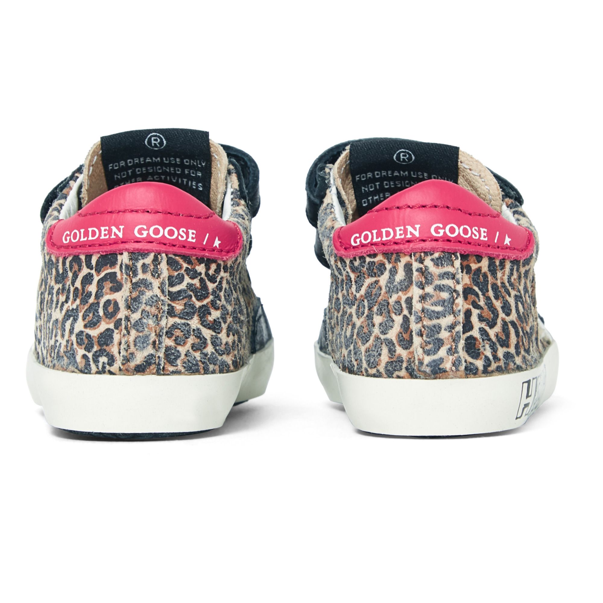 Baby School Leopard Print Velcro Sneakers Brown- Product image n°4