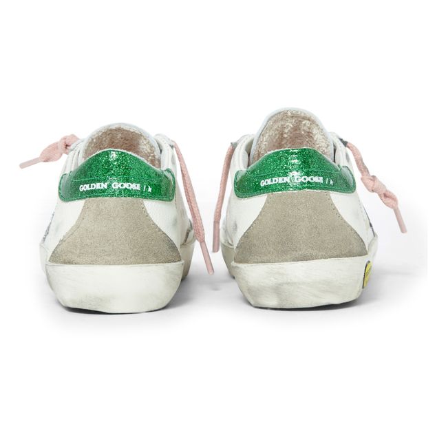 Super-Star Glitter Signature Sneakers Verde