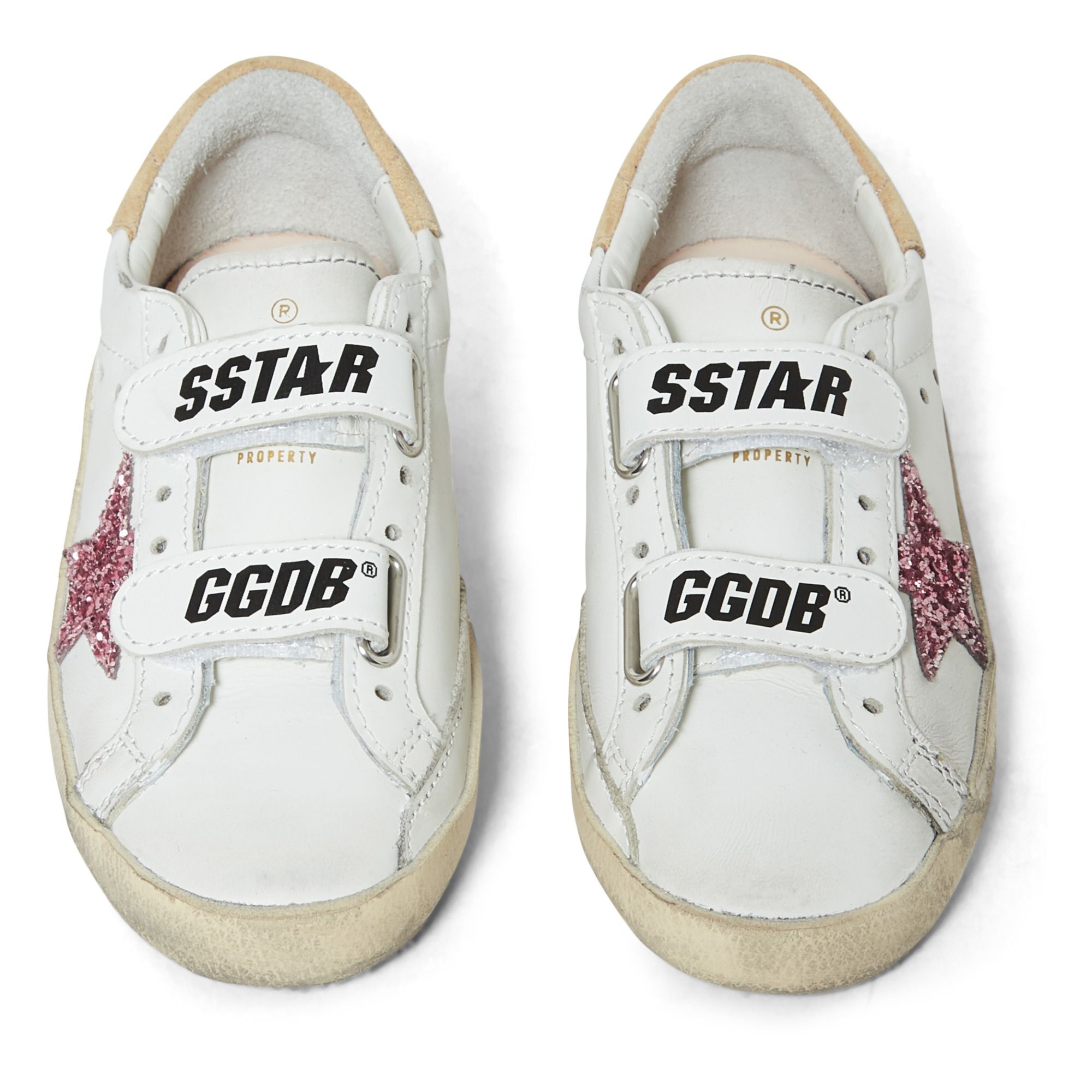 Old School Glitter Velcro Sneakers Pink- Product image n°3