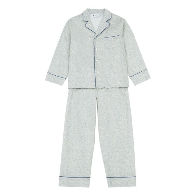 Exclusive Liberty Print Organic Cotton Pyjamas with Pouch Grey