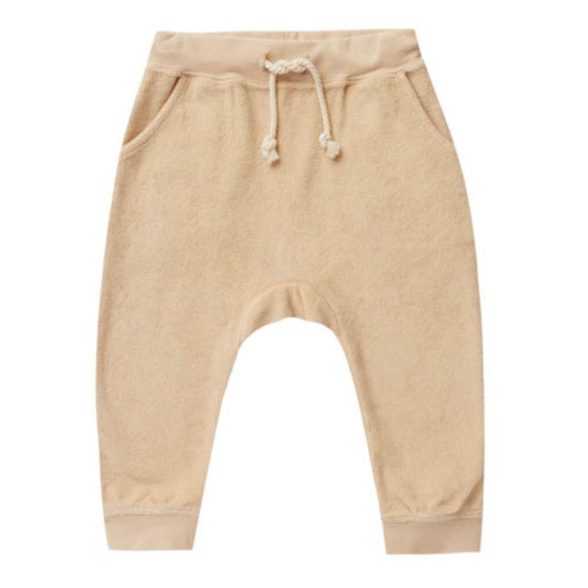 Terry Cloth Joggers Beige