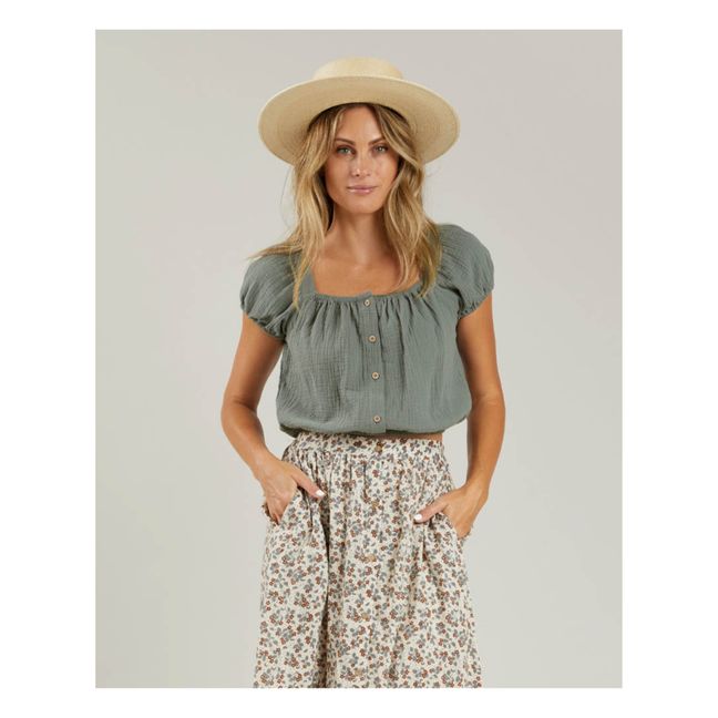 Top Cropped Skipper - Collection Femme - Gris vert