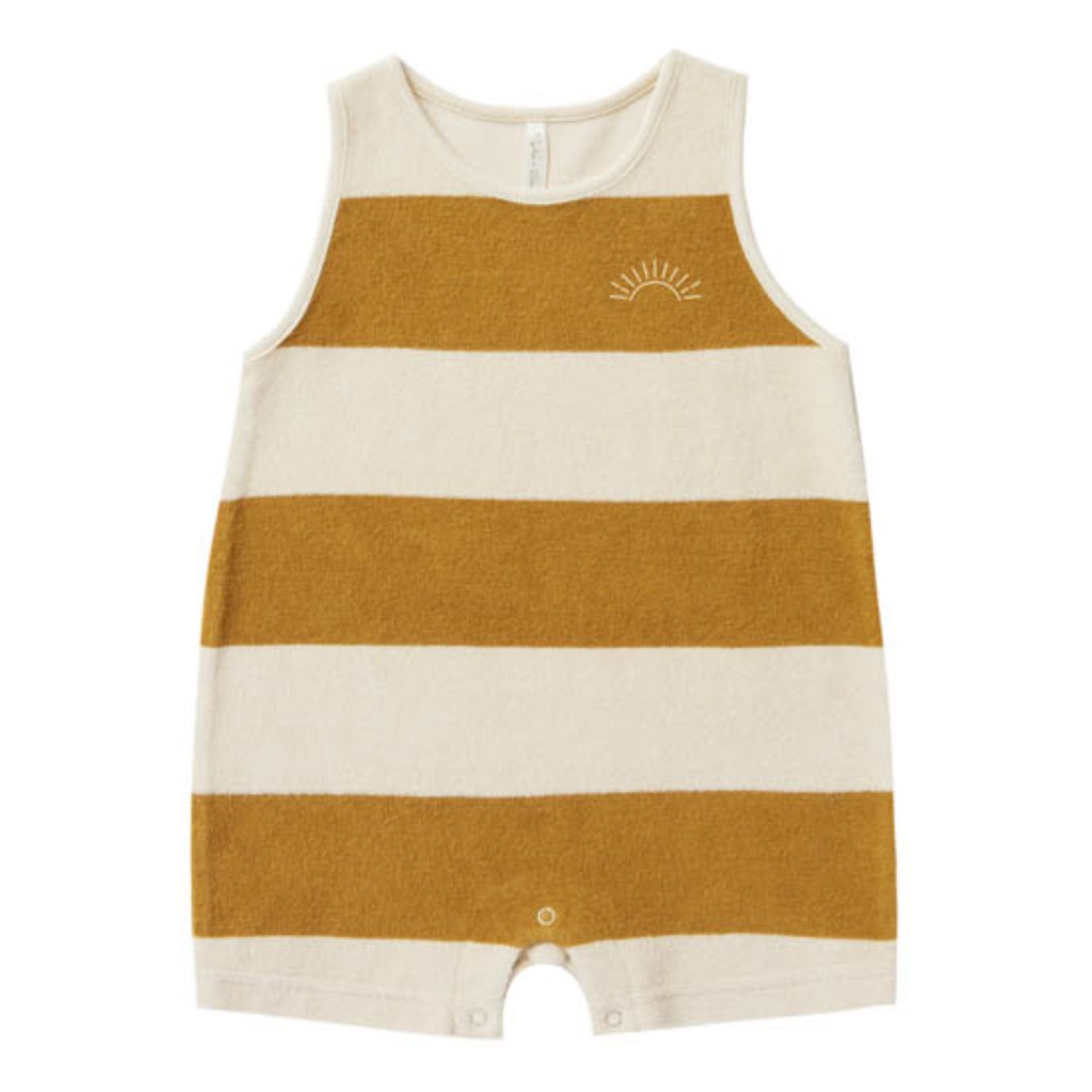 Terry Cloth Playsuit | Camel- Product image n°0