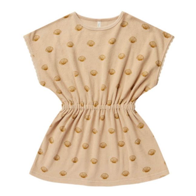 Organic Terry Cloth Dress Coral Hundred Pieces Fashion Teen, Children