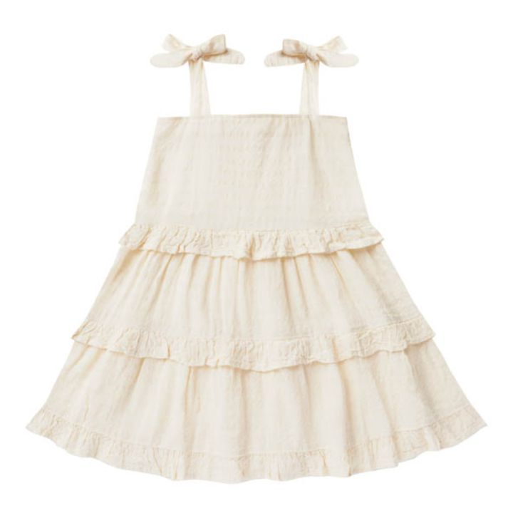 Rylee + Cru - Linen Frill Dress - Ivory | Smallable