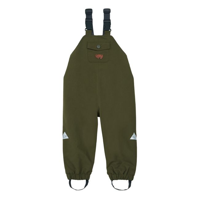 Recycled Polyester Waterproof Overalls | Olive green