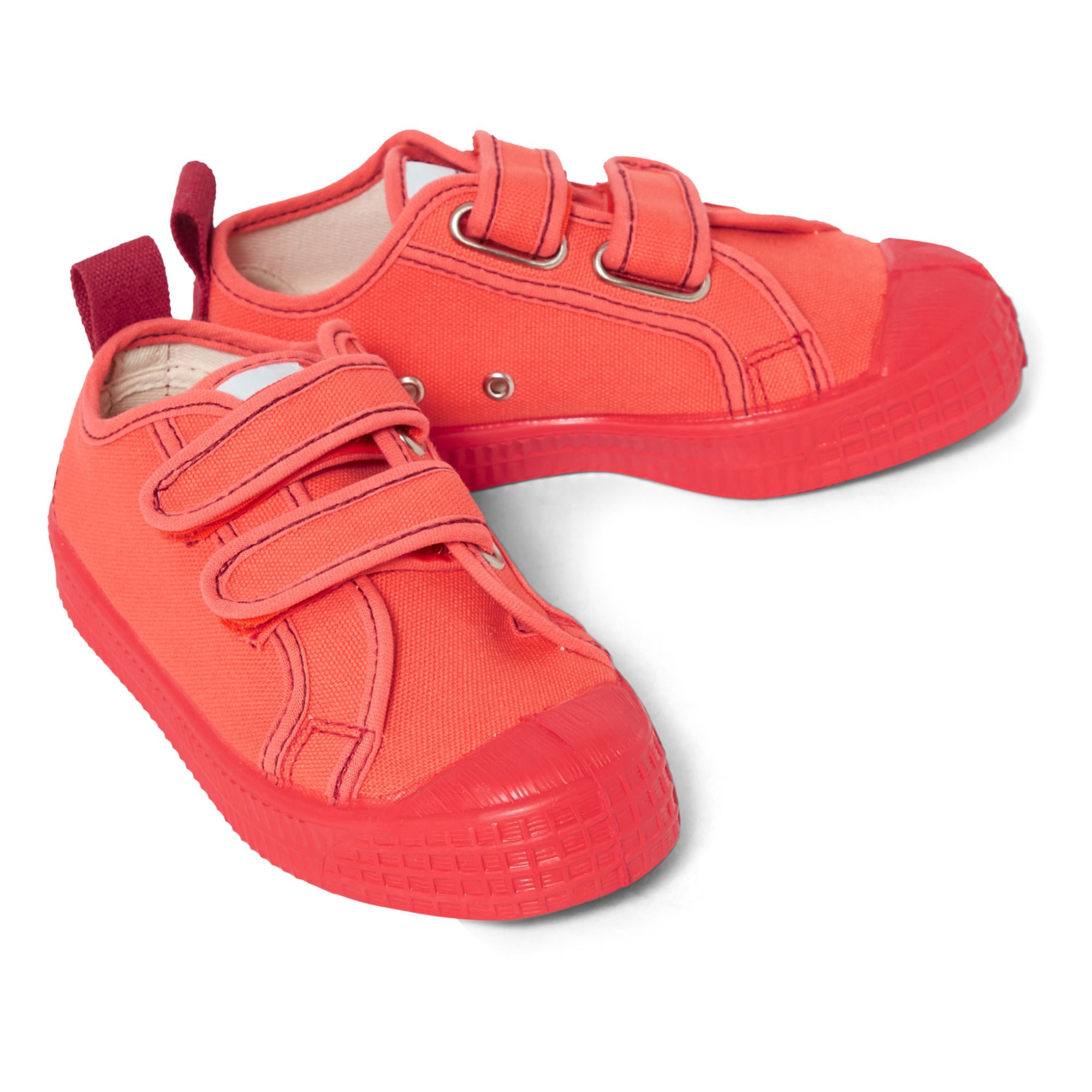 Star Master Contrast Stitch Velcro Sneakers Red- Product image n°1