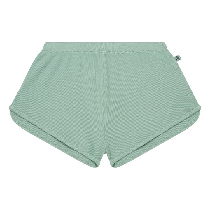  Ribbed Organic Cotton Shorts | Salvia- Immagine del prodotto n°0