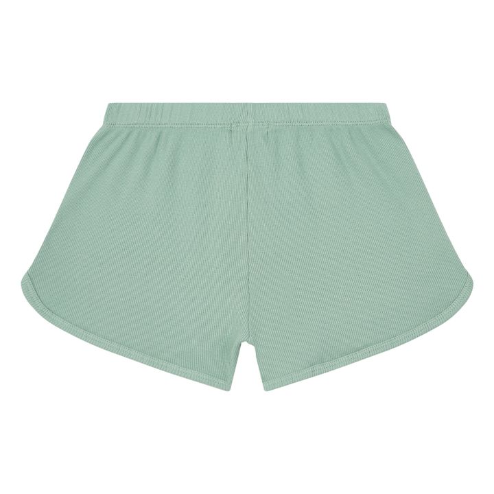  Ribbed Organic Cotton Shorts | Salvia- Immagine del prodotto n°2