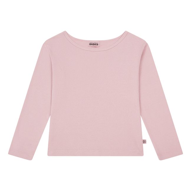 Ribbed Organic Cotton T-shirt | Rosa Viejo