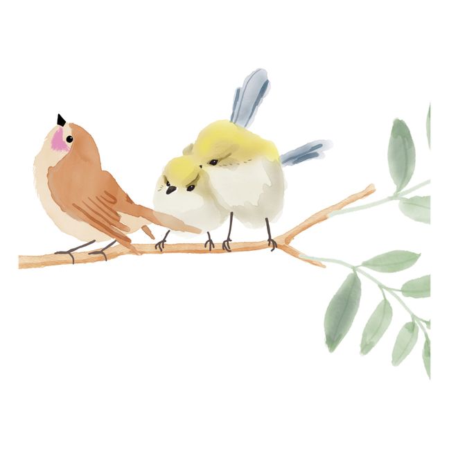 Spring Birds Easy Stickers