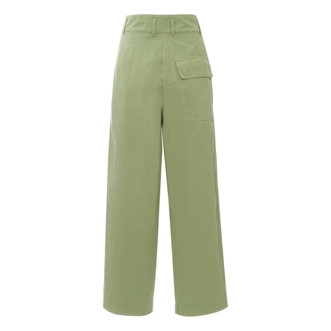 British Worker Trousers Verde militare