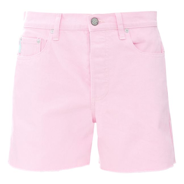 The Monty High Rise Relaxed Organic Cotton Shorts Tickled Pink