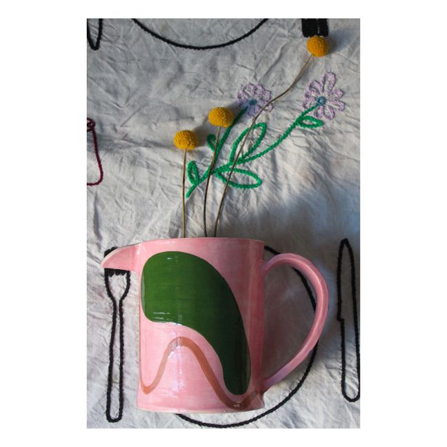 Carafe Daphné avec une anse  | Rose