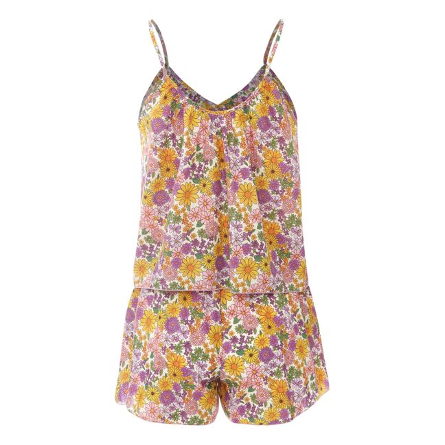 Caraco Pyjamas + Clara Shorts - Hundred Pieces x Smallable Pyjama Party Exclusive - Women’s Collection Ecru