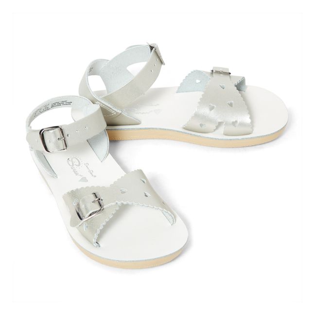 Sandales Cuir Waterproof Sweetheart | Argenté