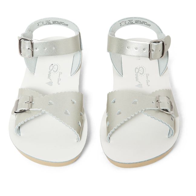 Sandales Cuir Waterproof Sweetheart | Argenté