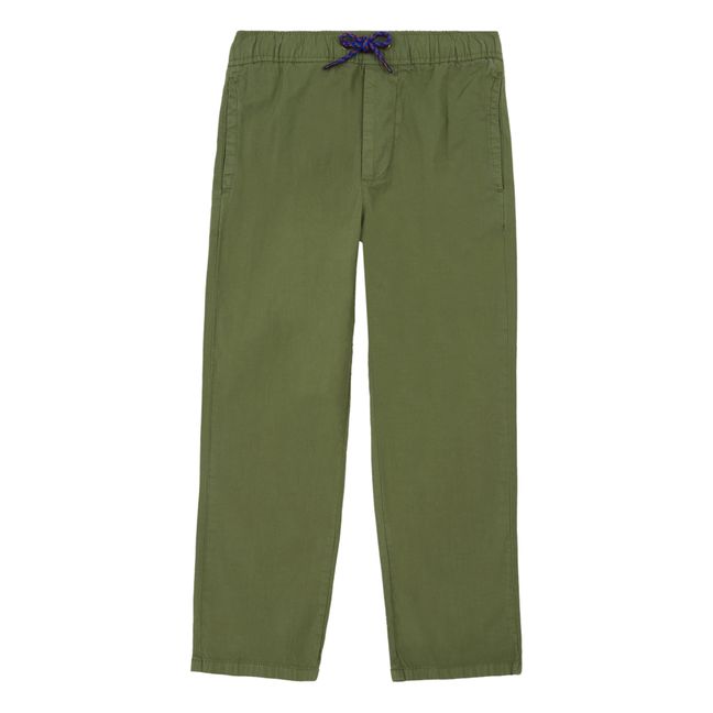Pantaloni dritti Chino Pharel Verde militare
