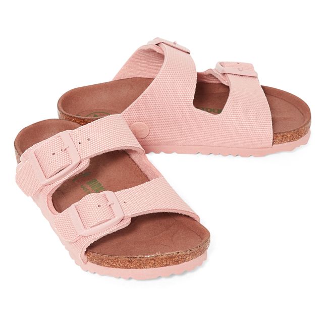 Arizona Rivet Textile Vegan Sandals | Pink