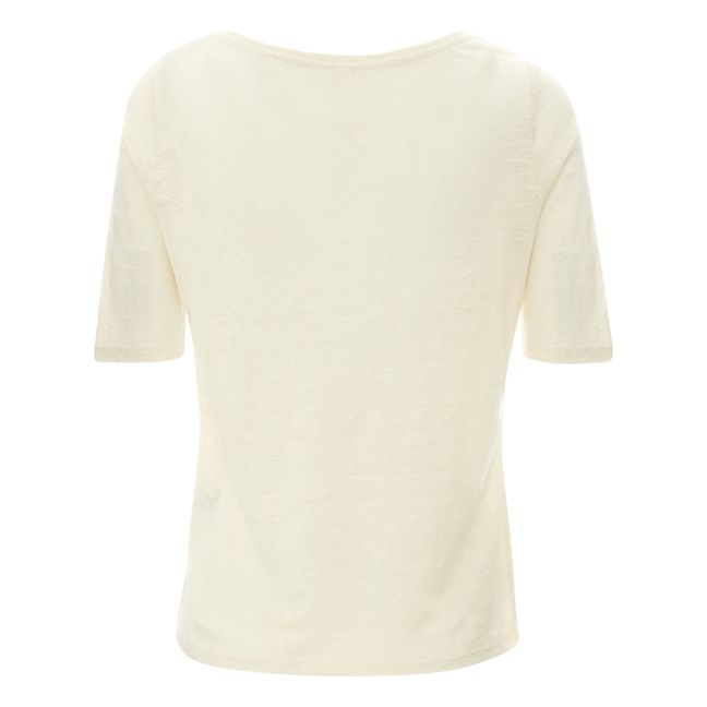 Camiseta de lino Seas - Colección Mujer  | Crudo
