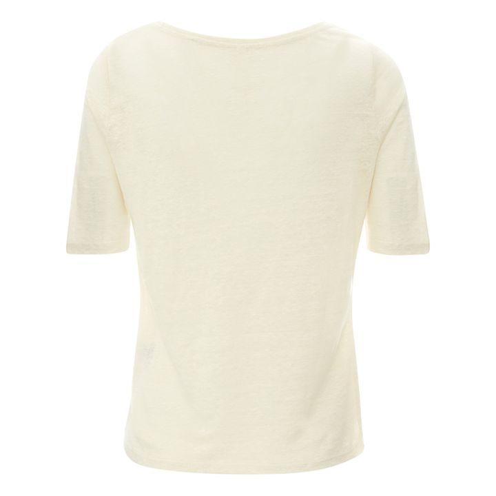 Camiseta de lino Seas - Colección Mujer  | Crudo- Imagen del producto n°8